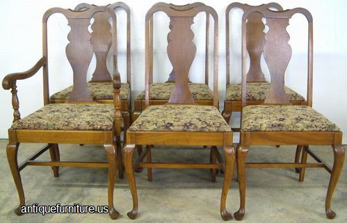 Antique Set Walnut Chairs