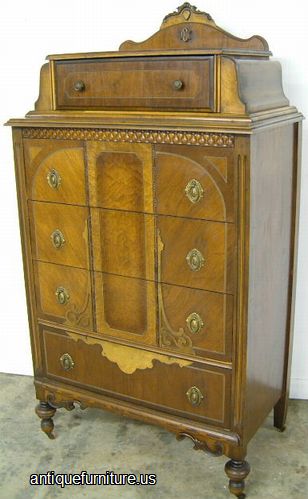 Antique Walnut 1920s Chest