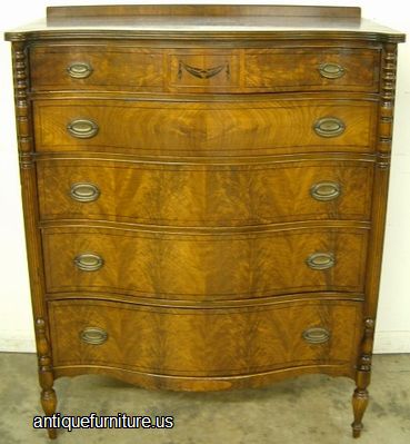 Antique Burl Walnut Chest
