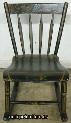Antique Early Paint Decorated Rocker