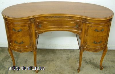 Antique French Burl Walnut Vanity