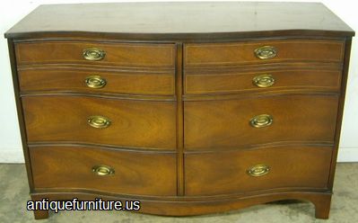 Antique Mahogany Basset Double Dresser