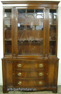 Antique Mahogany China Cabinet