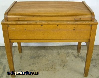 Antique Oak Roll Top Cabinet