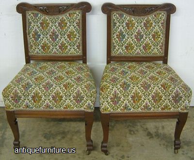 Antique Pair Victorian Palor Chairs