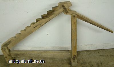 Antique Primitive Wooden Buggy Jack