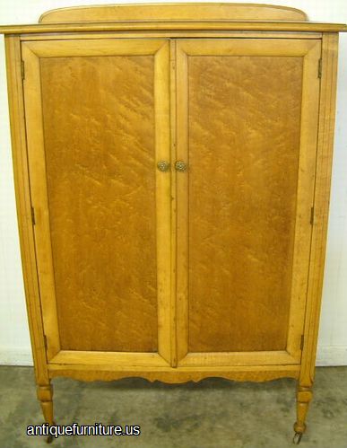Antique Birdseye Maple Wardrobe