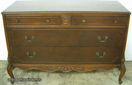 Antique French Style Mahogany Dresser