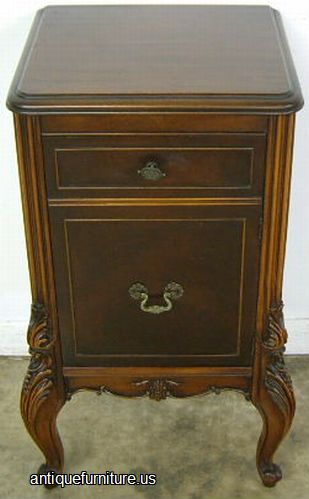 Antique French Style Mahogany Nightstand