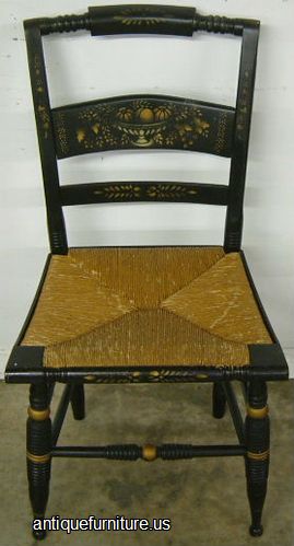 Antique Hitchcock Paint Decorated Chair