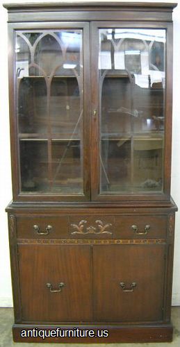 Antique Mahogany China Cabinet