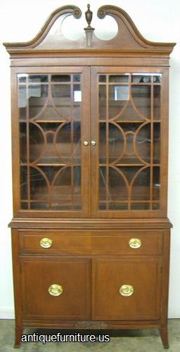 Antique Mahogany China Cabinet