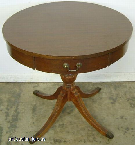 Antique Mahogany Drum Table