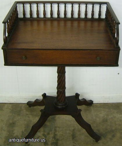 Antique Mahogany Lamp Table