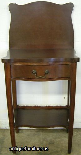 Antique Mahogany Nightstand Game Table