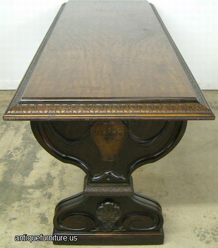 Antique Ornate Mahogany Sofa Table