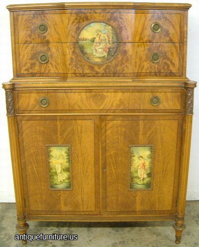 Antique Paint Decorated Chest