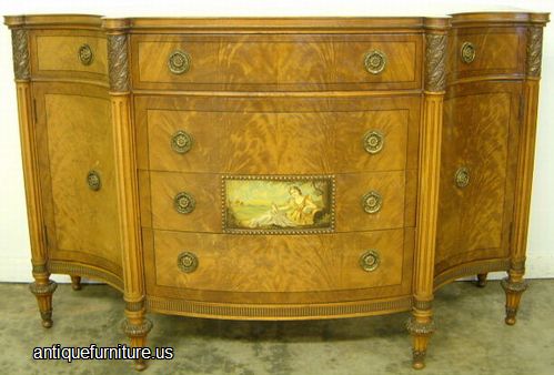 Antique Paint Decorated Dresser