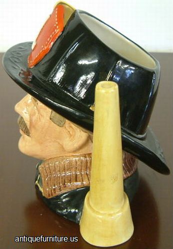 Antique The Fireman Toby Mug