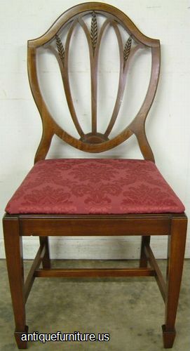 Antique Mahogany Shield Back Chair