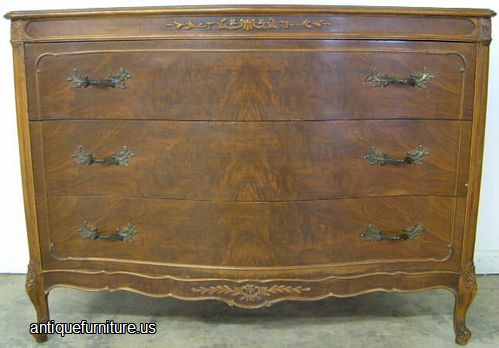 Antique French Style Walnut Dresser