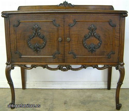 Antique French Style Walnut Server