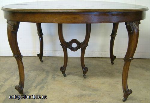 Antique French Style Walnut Table