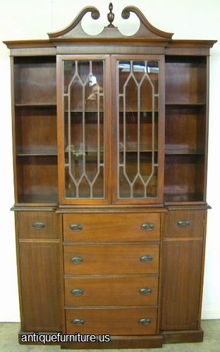 Antique Mahogany Breakfront