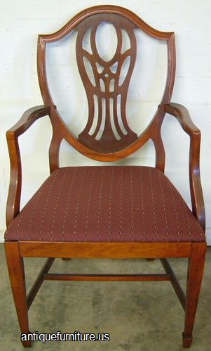 Antique Mahogany Shieldback Chair
