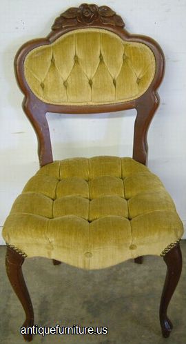 Antique Rose Back Victorian Chair