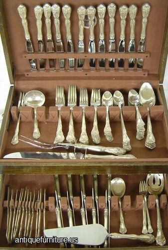 Antique Set Sterling Silver Flatware