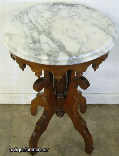 Antique Victorian Marble Top Table