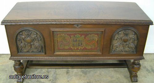 Antique Walnut Cedar Chest