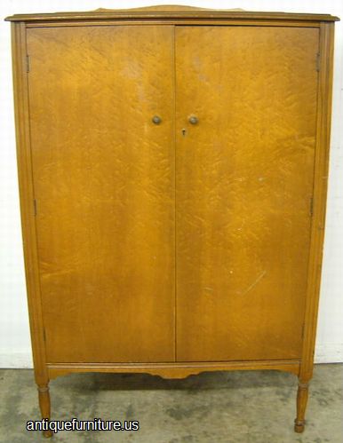 Antique Birdseye Maple Wardrobe