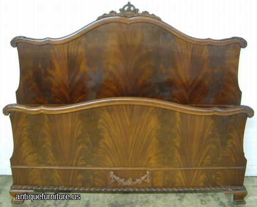 Antique Flame Mahogany Bed