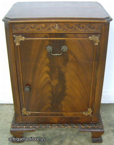 Antique Flame Mahogany Nightstand