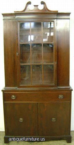 Antique Mahogany China Cabinet