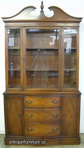 Antique Mahogany China Cabinet