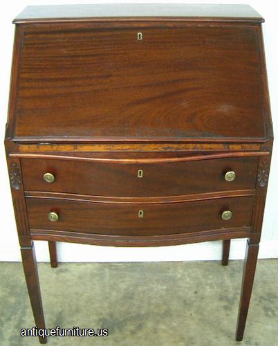 Antique Mahogany Drop Front Desk