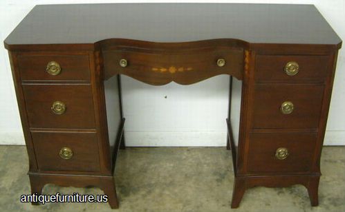 Antique Mahogany Inlaid Vanity