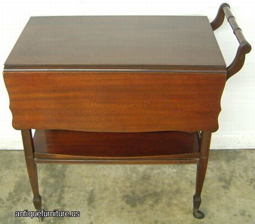 Antique Mahogany Tea Cart