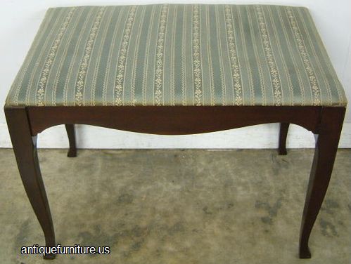 Antique Mahogany Vanity Bench