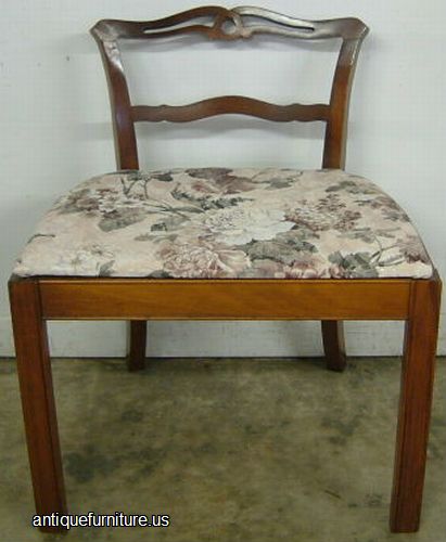 Antique Mahogany Vanity Bench