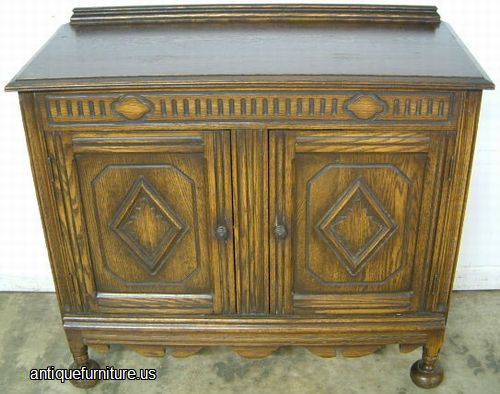 Antique Oak Server