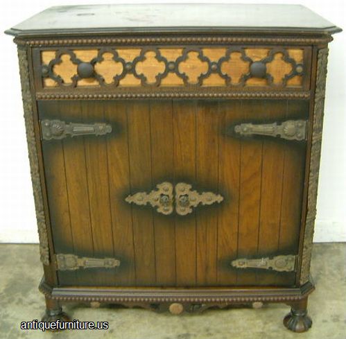 Antique Ornate Radio Cabinet
