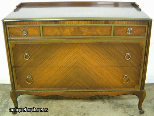 Antique Walnut French Style Dresser