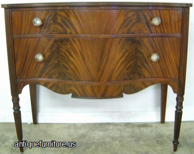 Antique Flame Mahogany Server