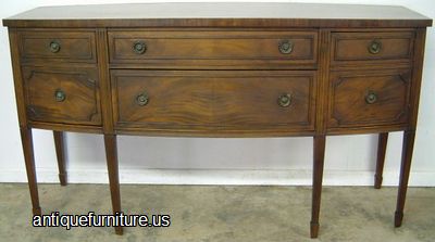 Antique Flame Mahogany Sideboard