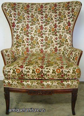 Antique Mahogany Fireside Chair