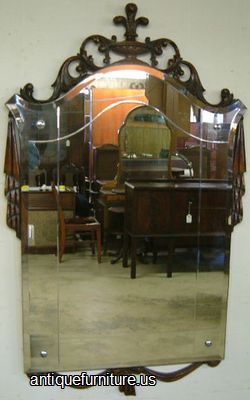 Antique Mahogany Mirror